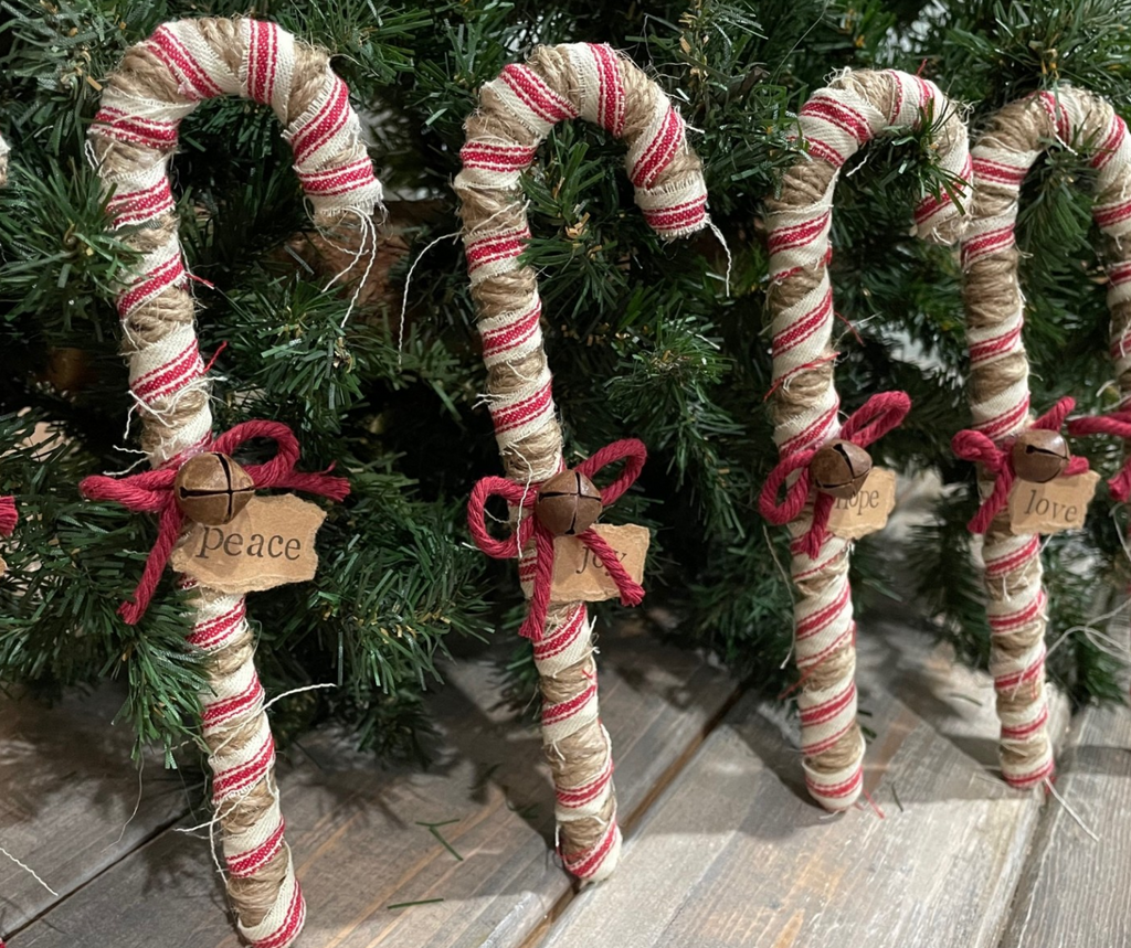 Primitive Style Candy Canes