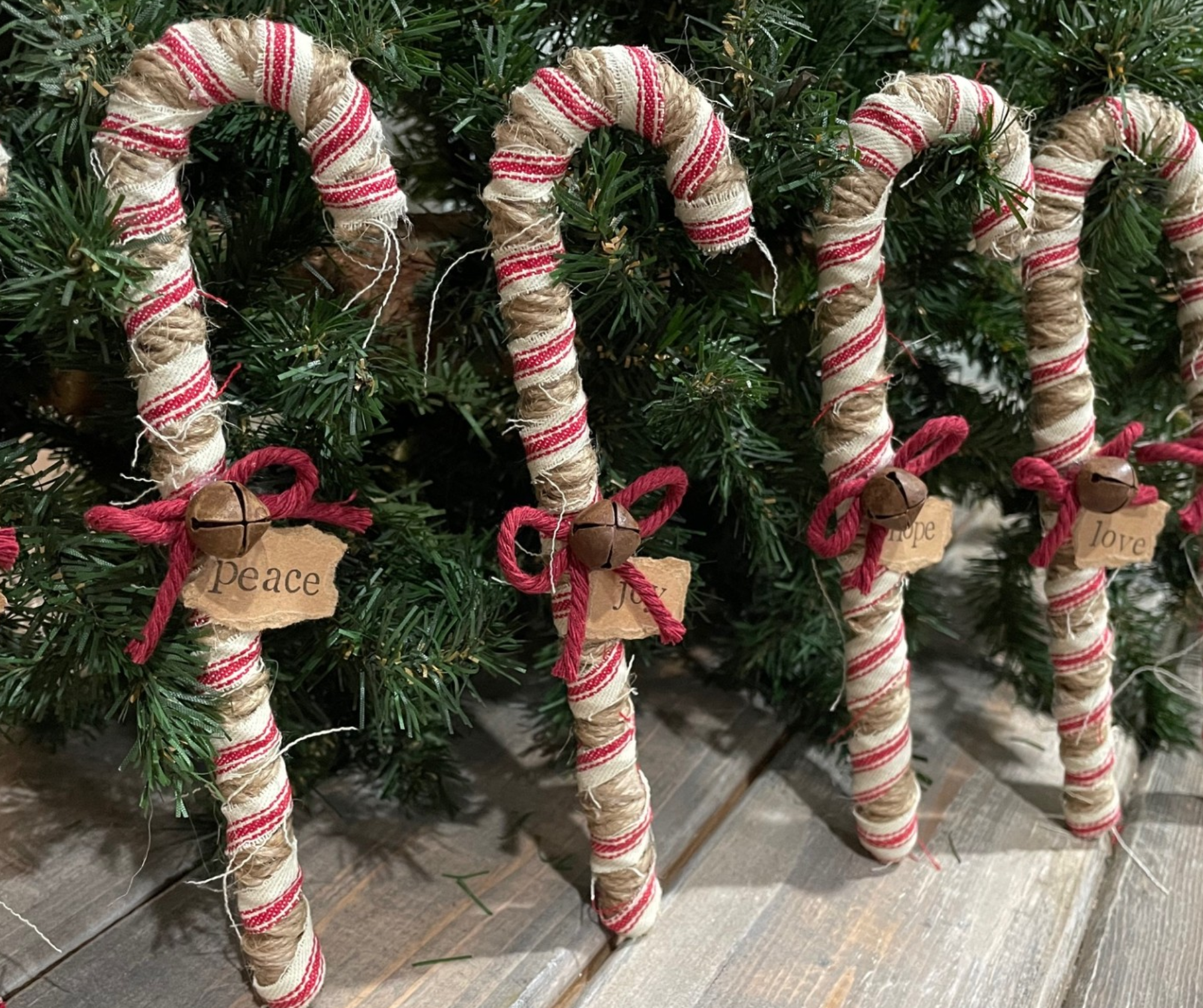 Primitive Style Candy Canes