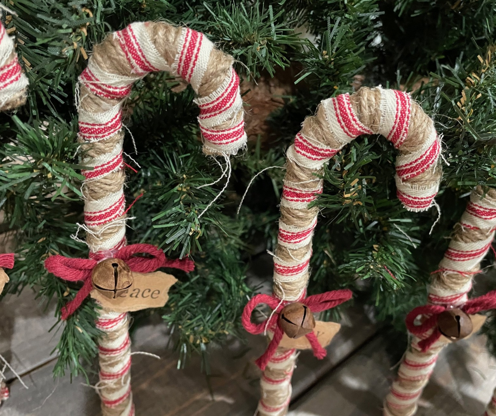 Primitive Style Candy Canes