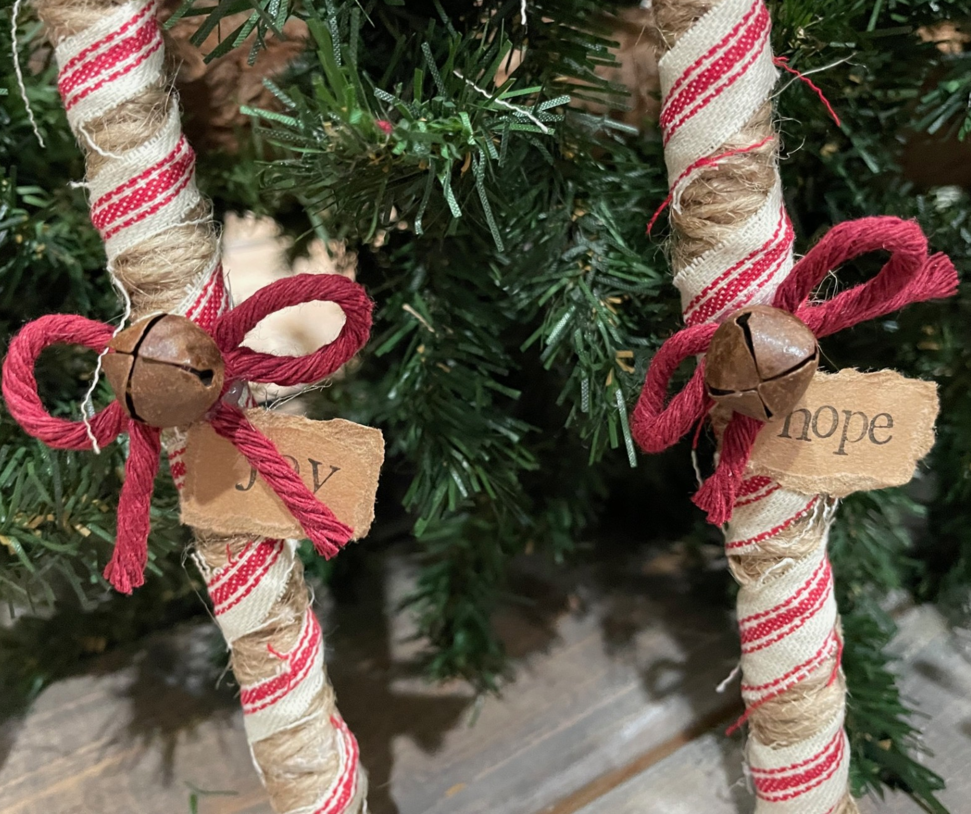Primitive Style Candy Canes