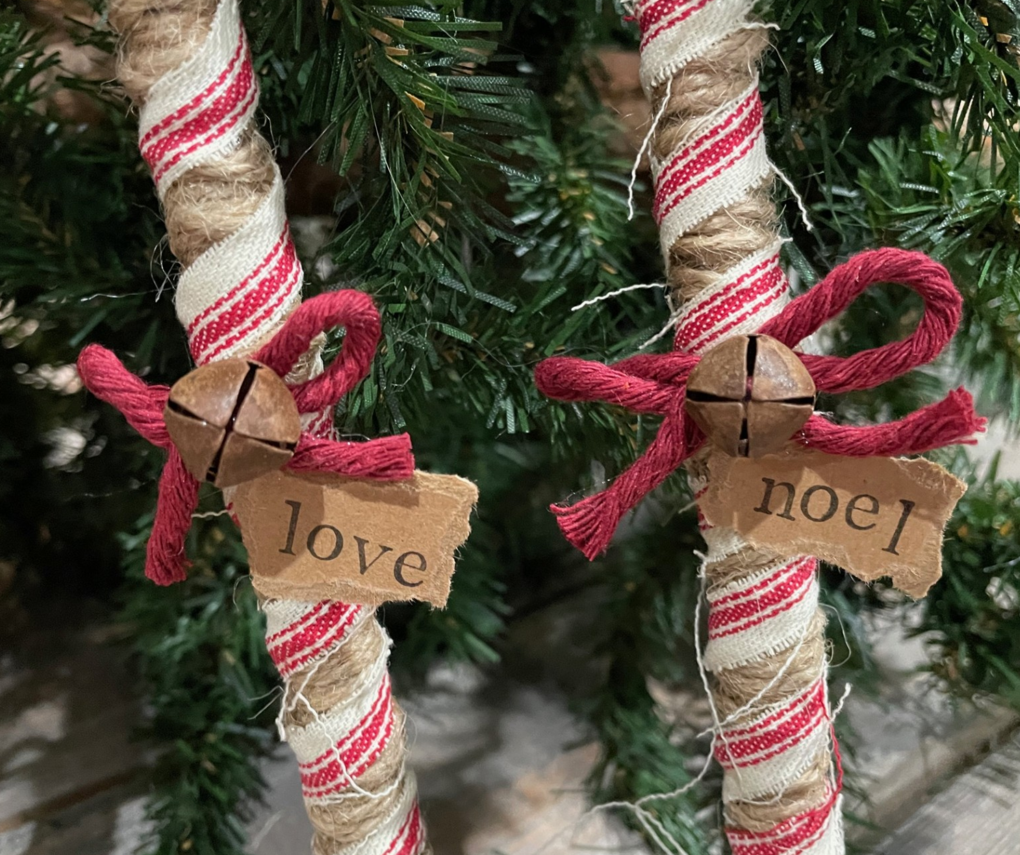 Primitive Style Candy Canes