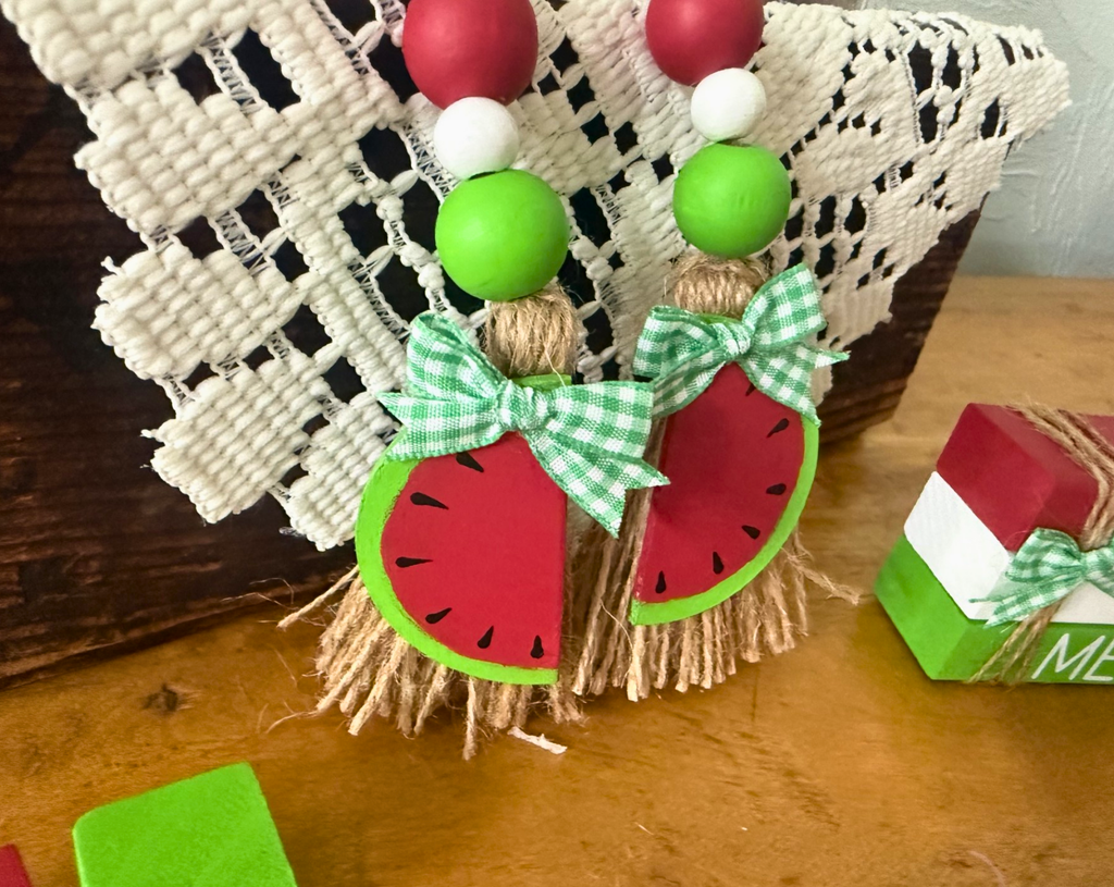 Watermelon Bead Garland