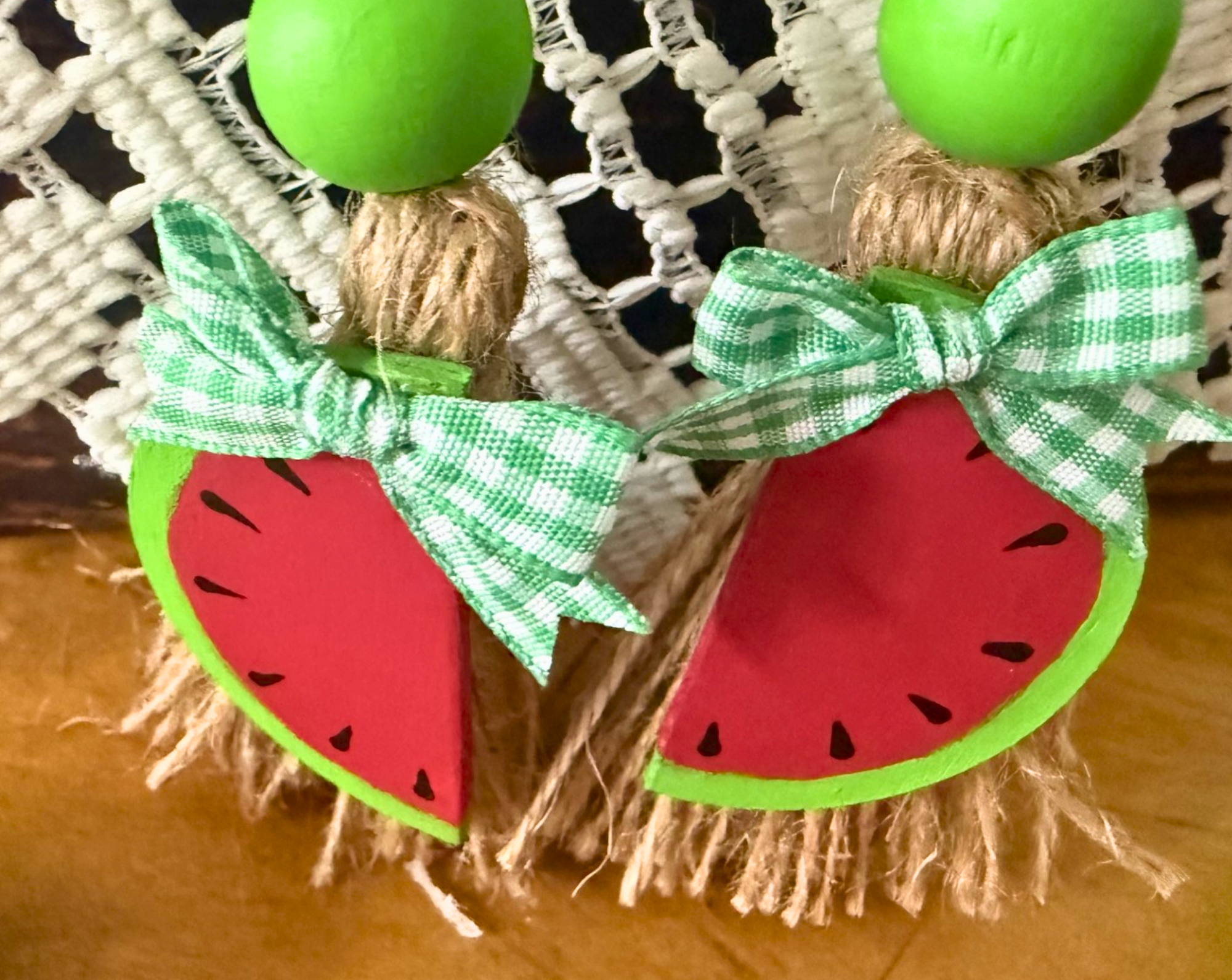 Watermelon Bead Garland