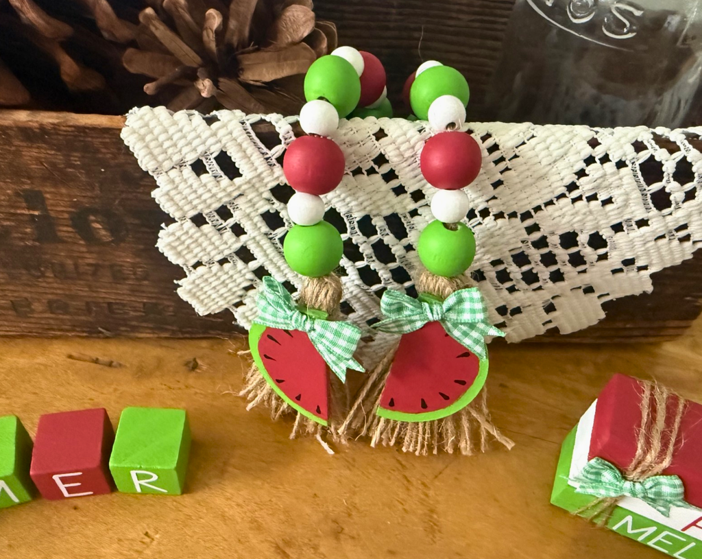 Watermelon Bead Garland