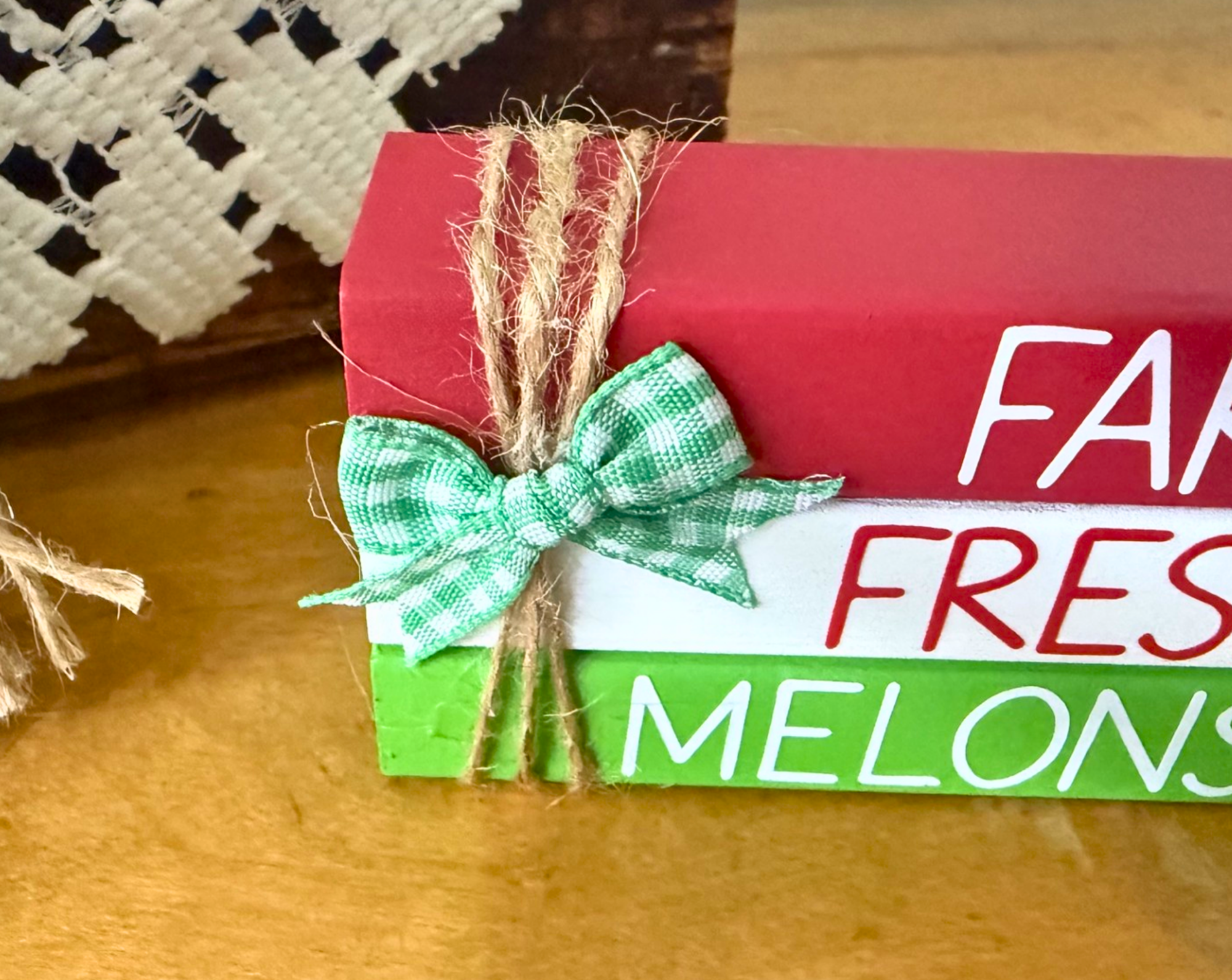 "Farm Fresh Melons" MINI Block Stack