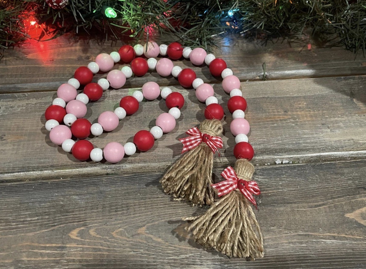 Valentine Bead Garland
