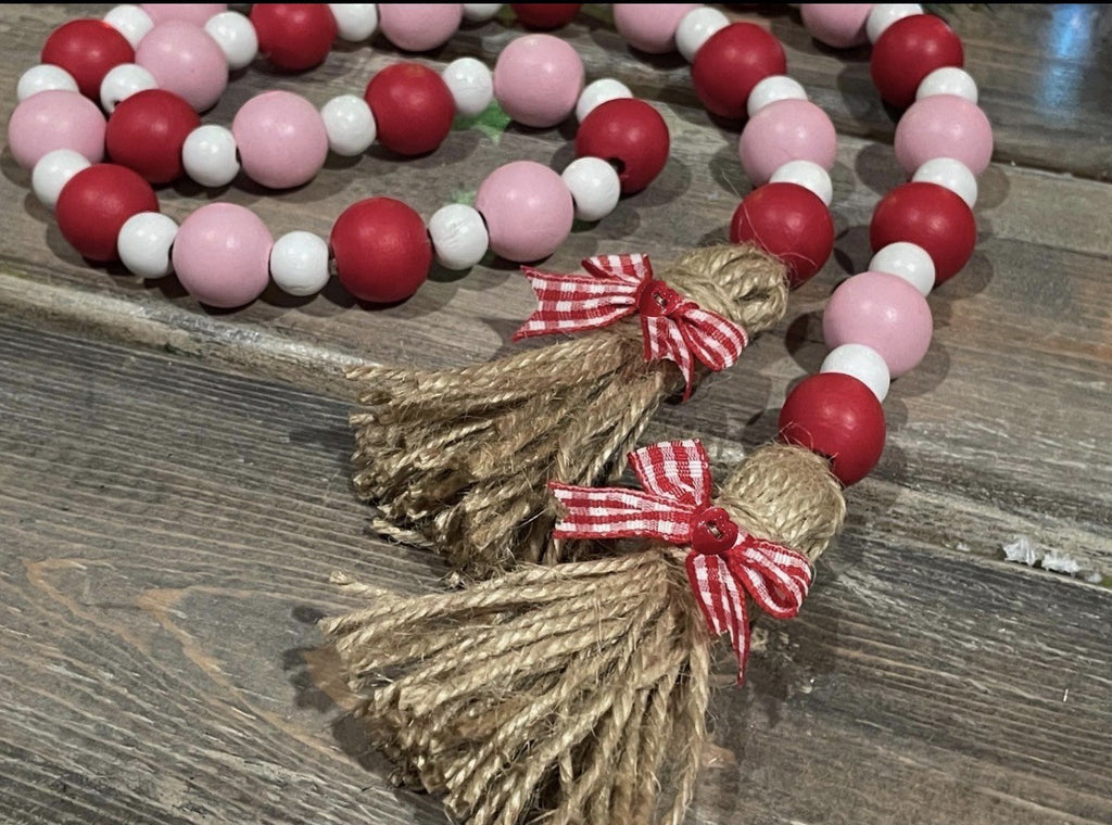 Valentine Bead Garland