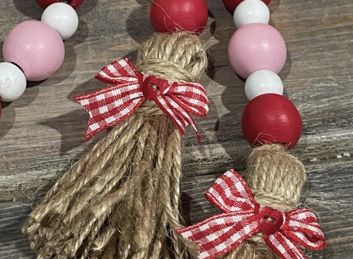 Valentine Bead Garland