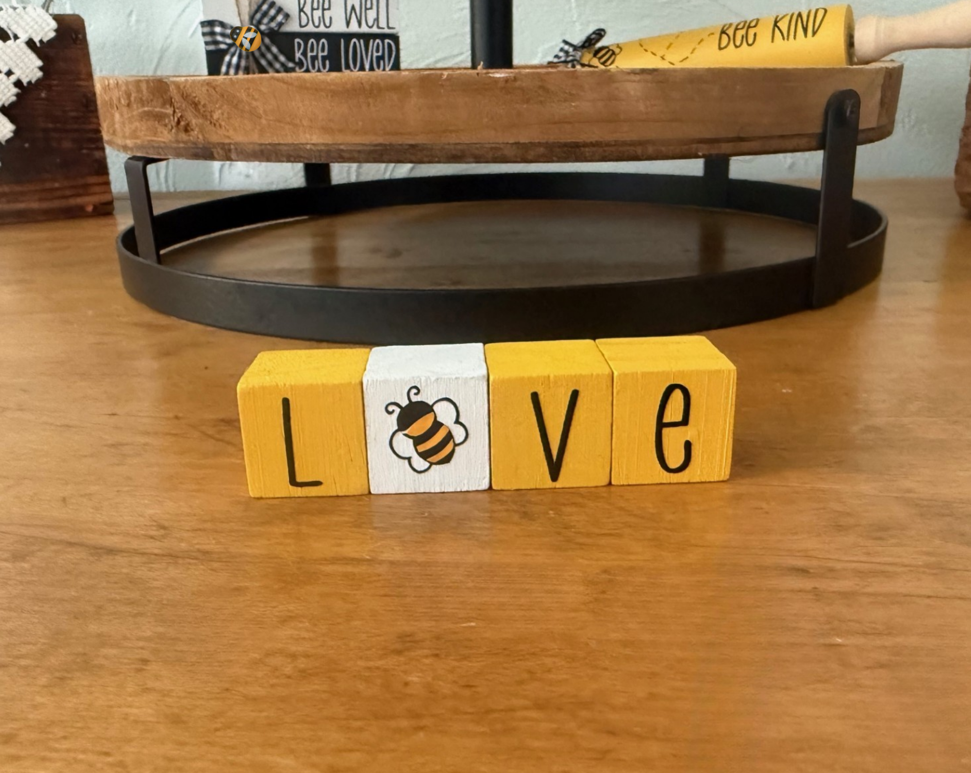 MINIATURE "Love" Bee Blocks