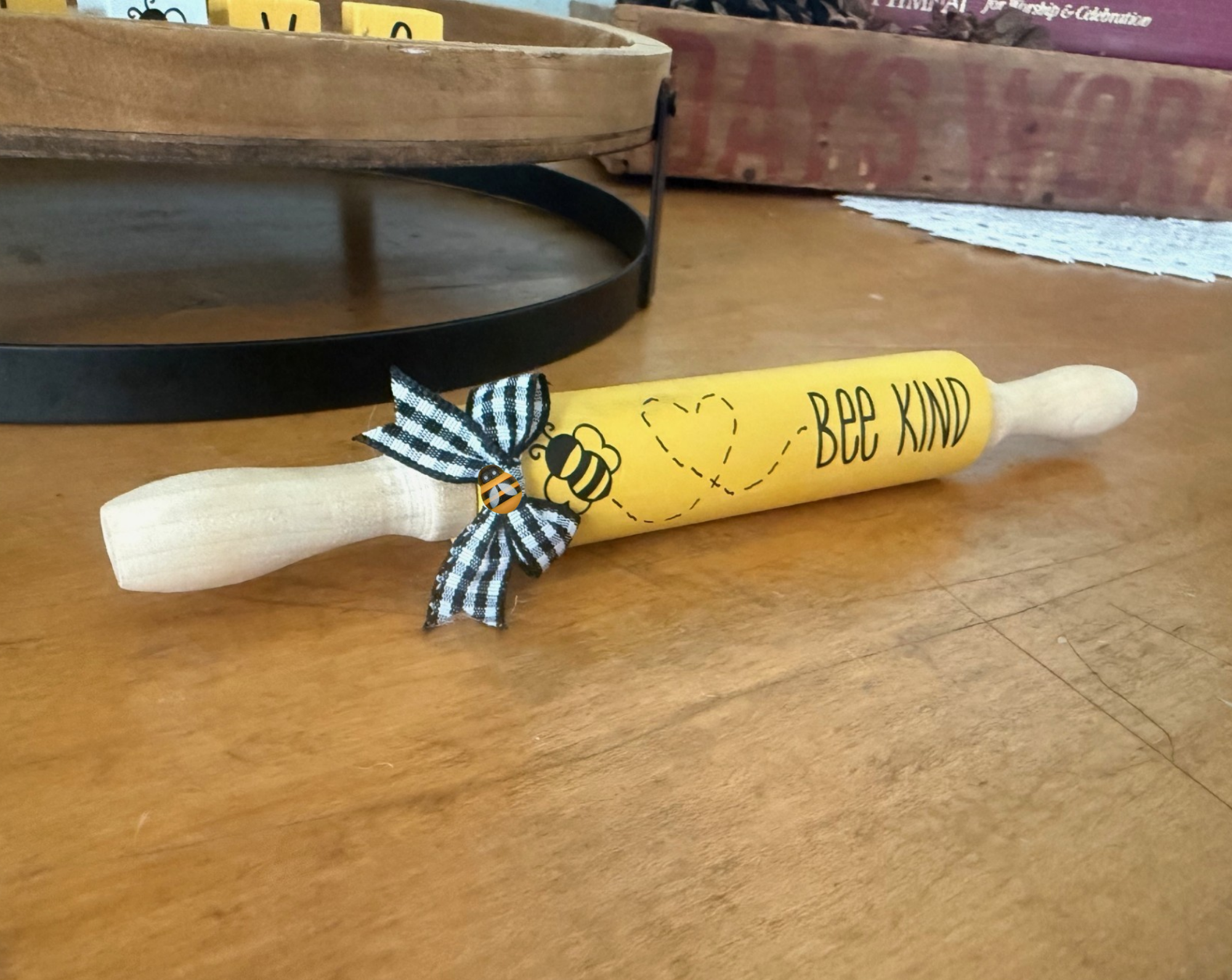 "Bee Kind" Mini Rolling Pin