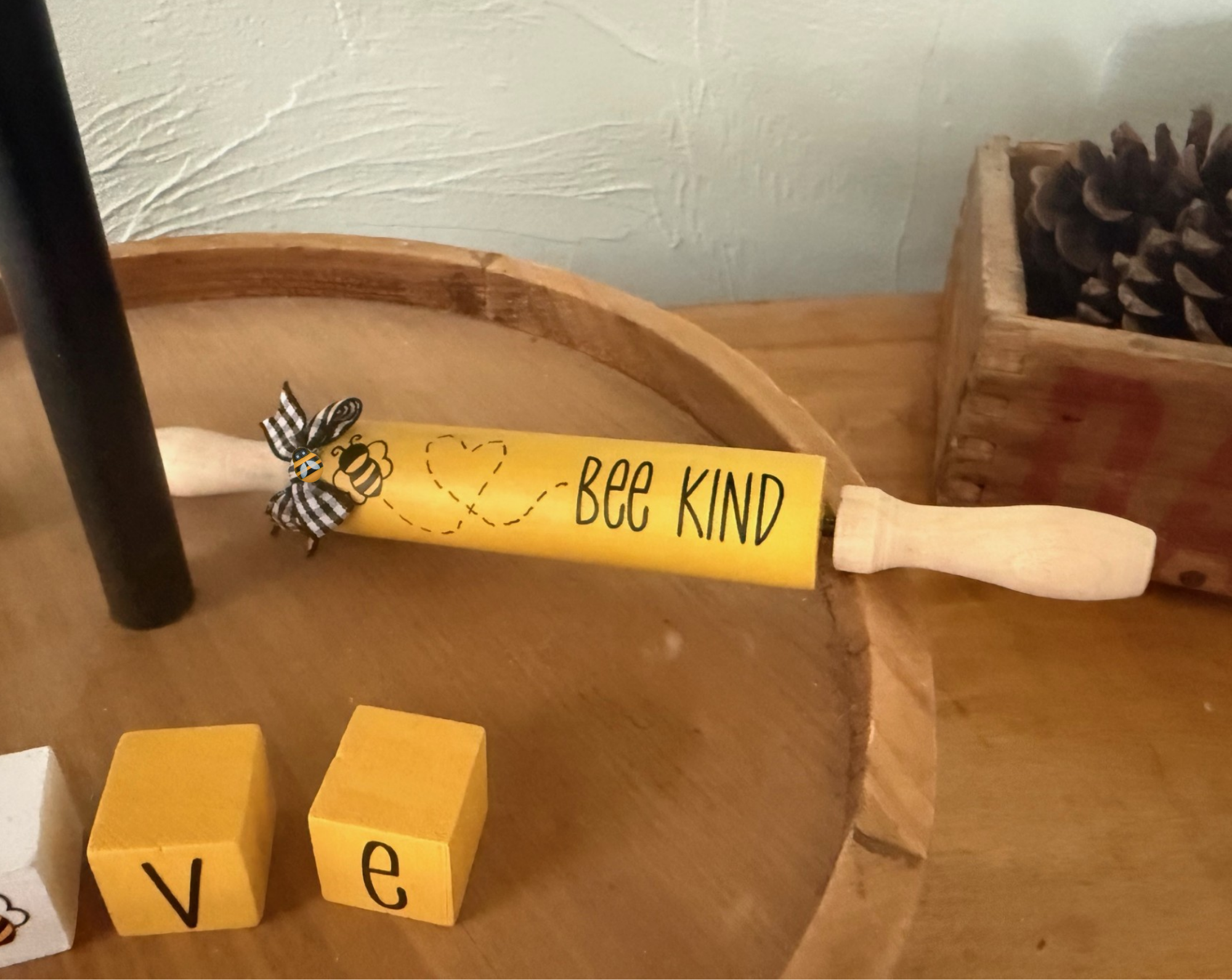 "Bee Kind" Mini Rolling Pin