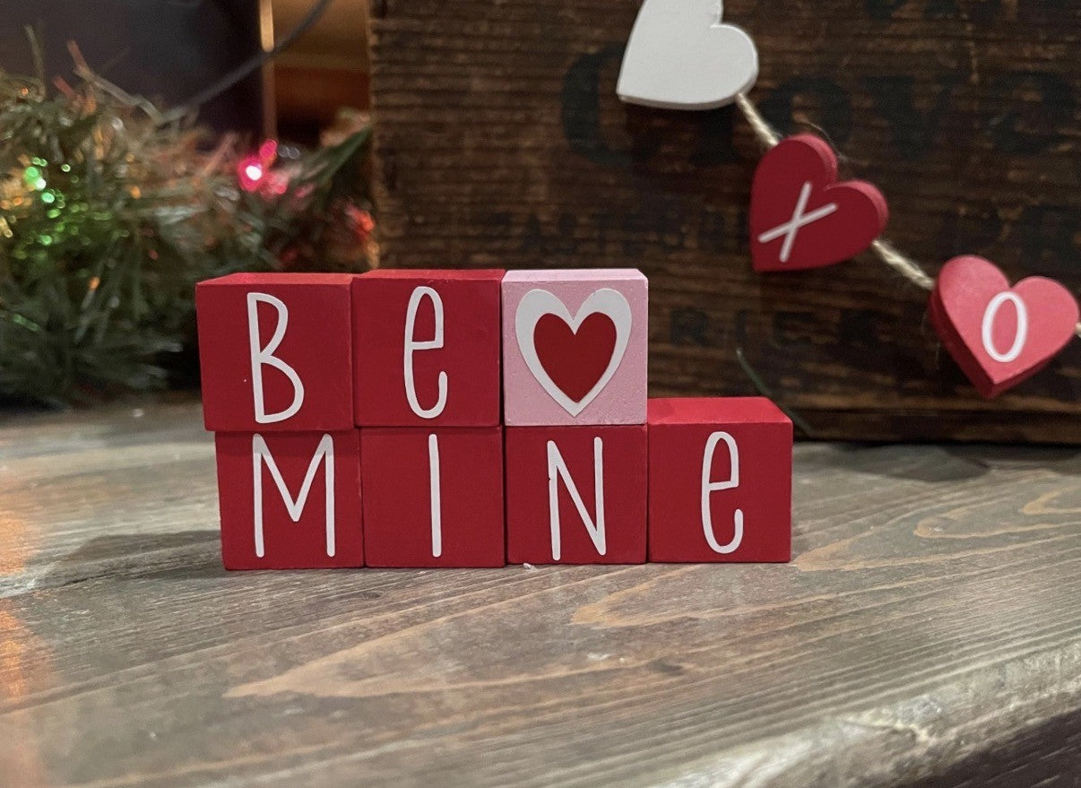 MINIATURE "Be Mine" Blocks