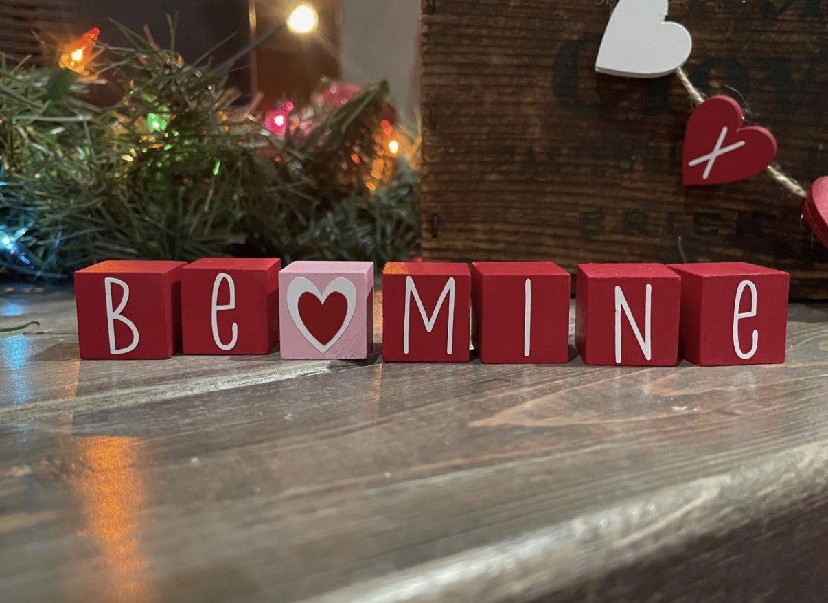 MINIATURE "Be Mine" Blocks