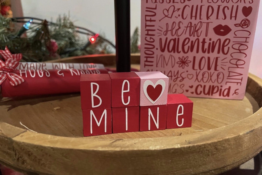 MINIATURE "Be Mine" Blocks