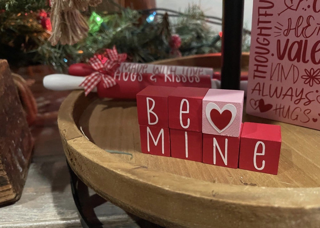 MINIATURE "Be Mine" Blocks