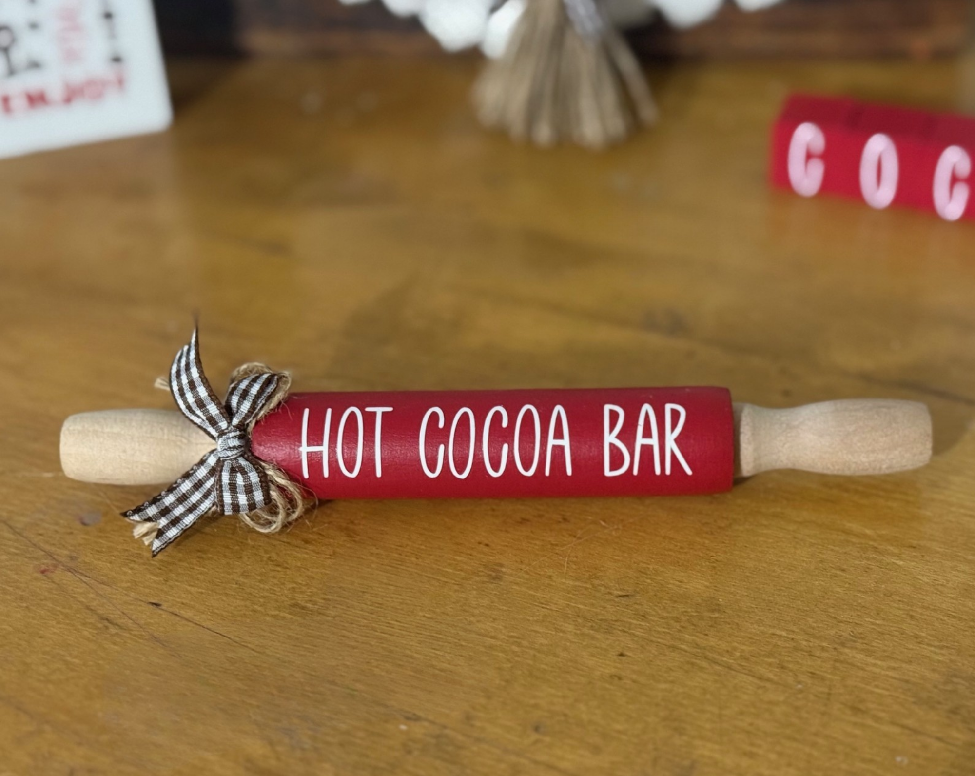 "Hot Cocoa Bar" Mini Rolling Pin