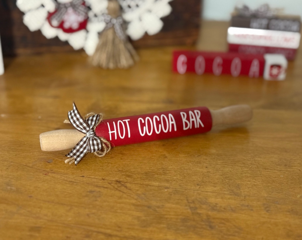 "Hot Cocoa Bar" Mini Rolling Pin