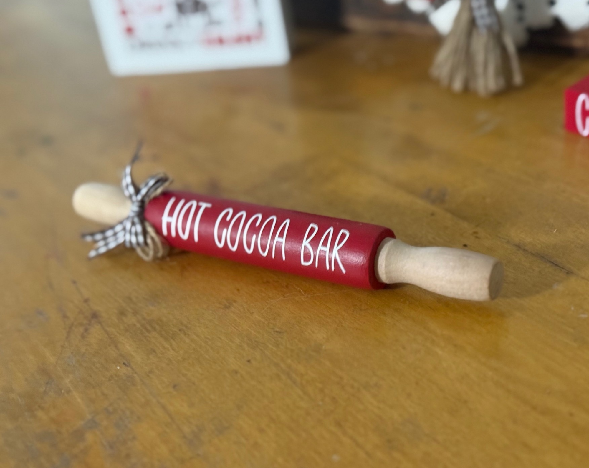 "Hot Cocoa Bar" Mini Rolling Pin