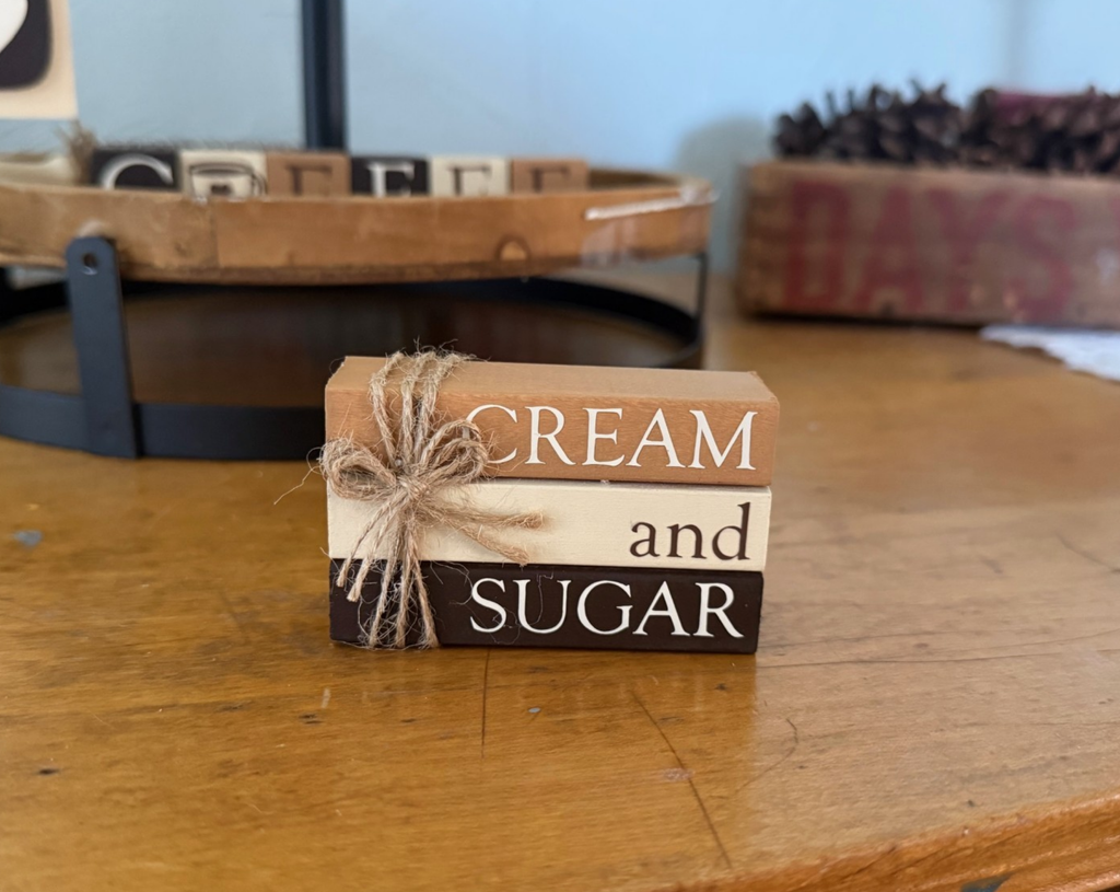 "Cream and Sugar" MINI Block Stack