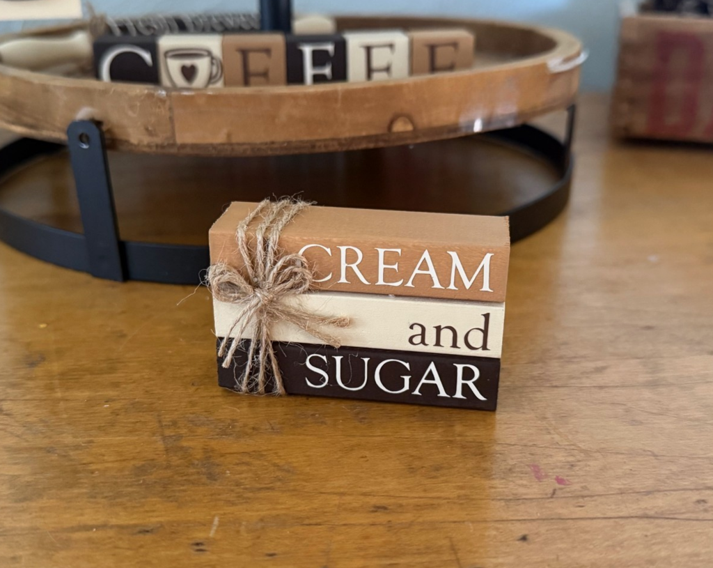 "Cream and Sugar" MINI Block Stack