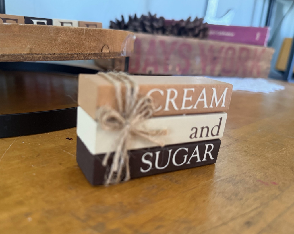 "Cream and Sugar" MINI Block Stack