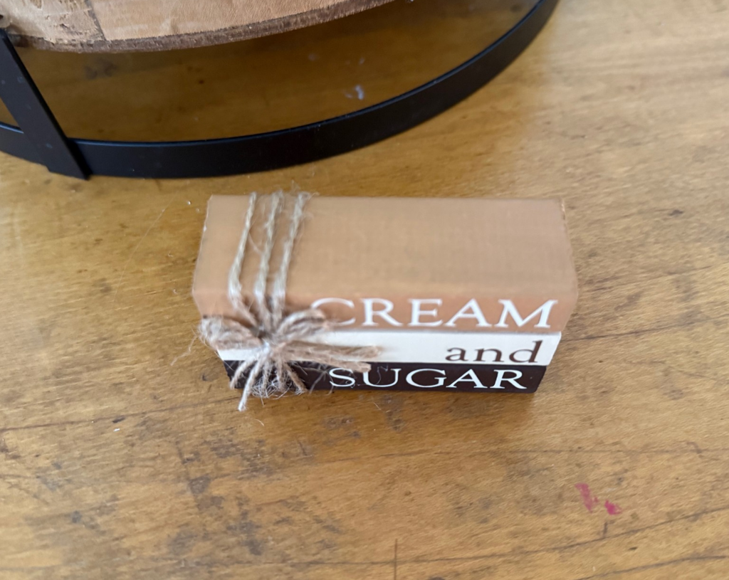 "Cream and Sugar" MINI Block Stack