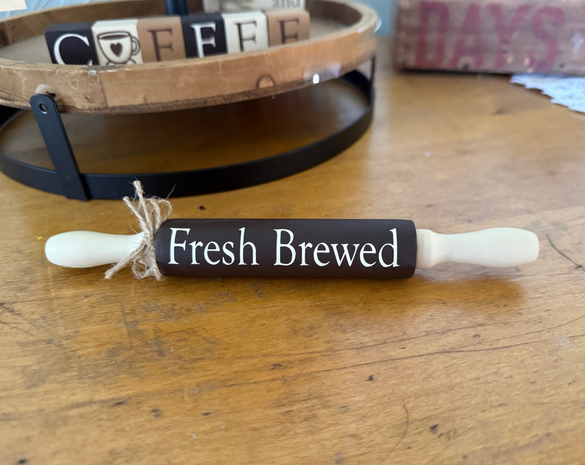 "Fresh Brewed" Mini Rolling Pin