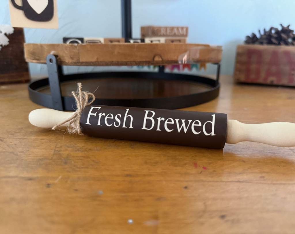 "Fresh Brewed" Mini Rolling Pin