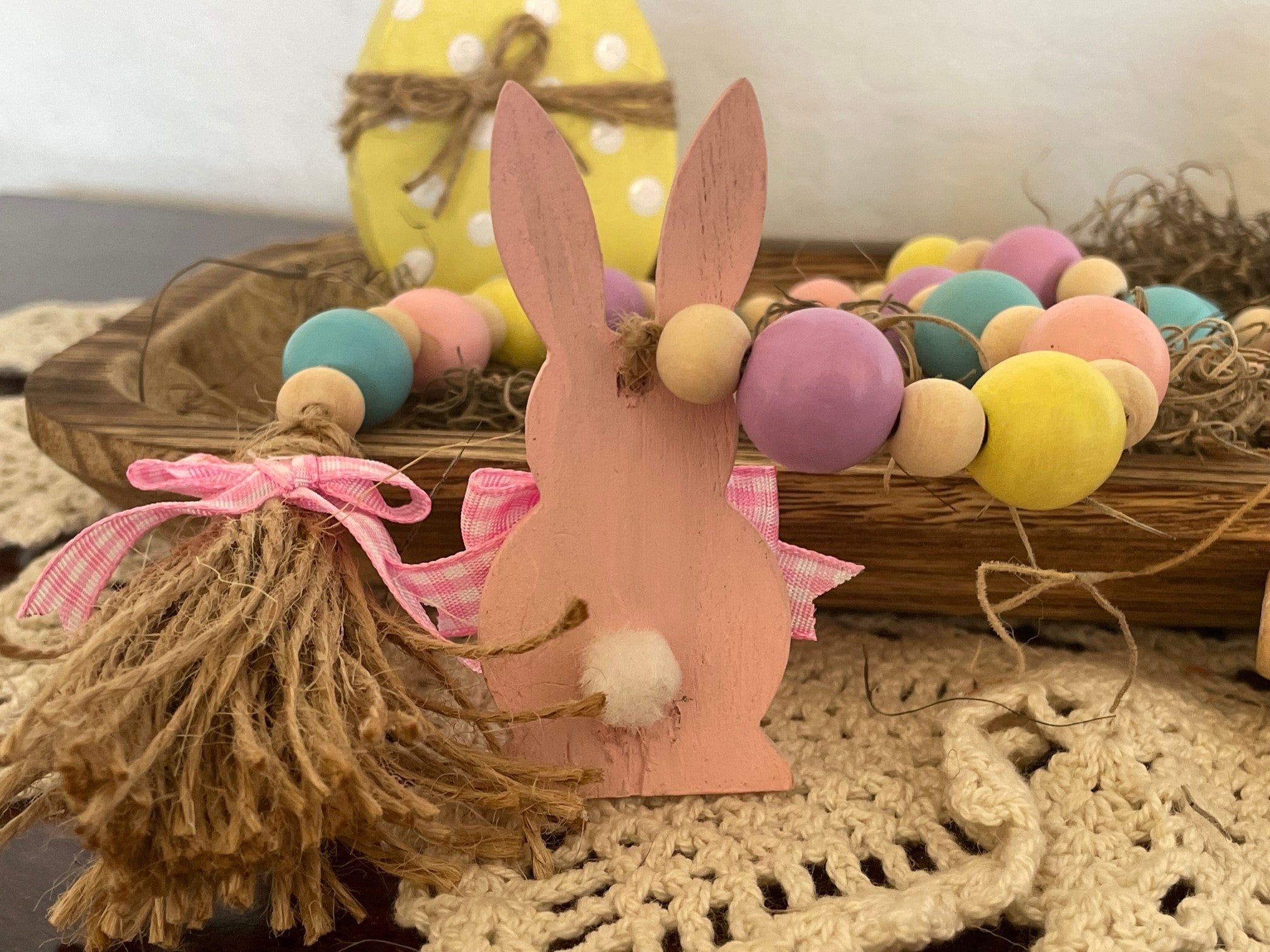 Easter Bunny Bead Garland