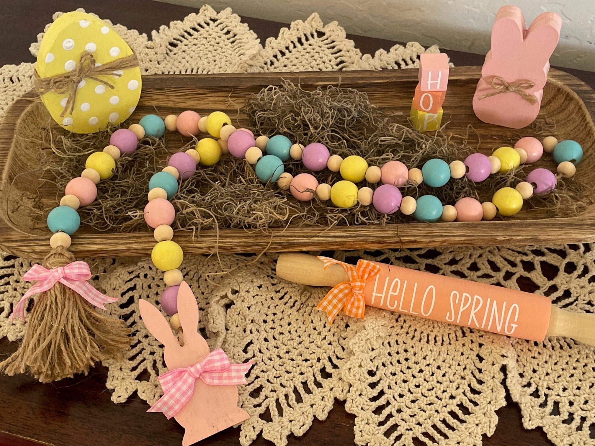 Easter Bunny Bead Garland