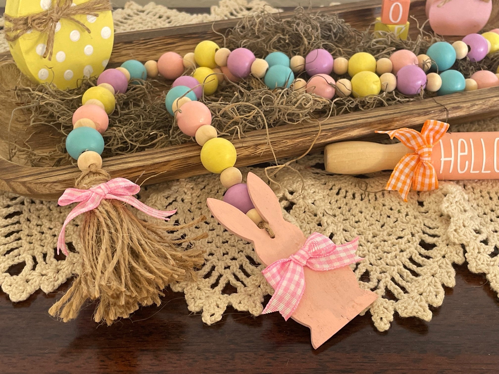 Easter Bunny Bead Garland