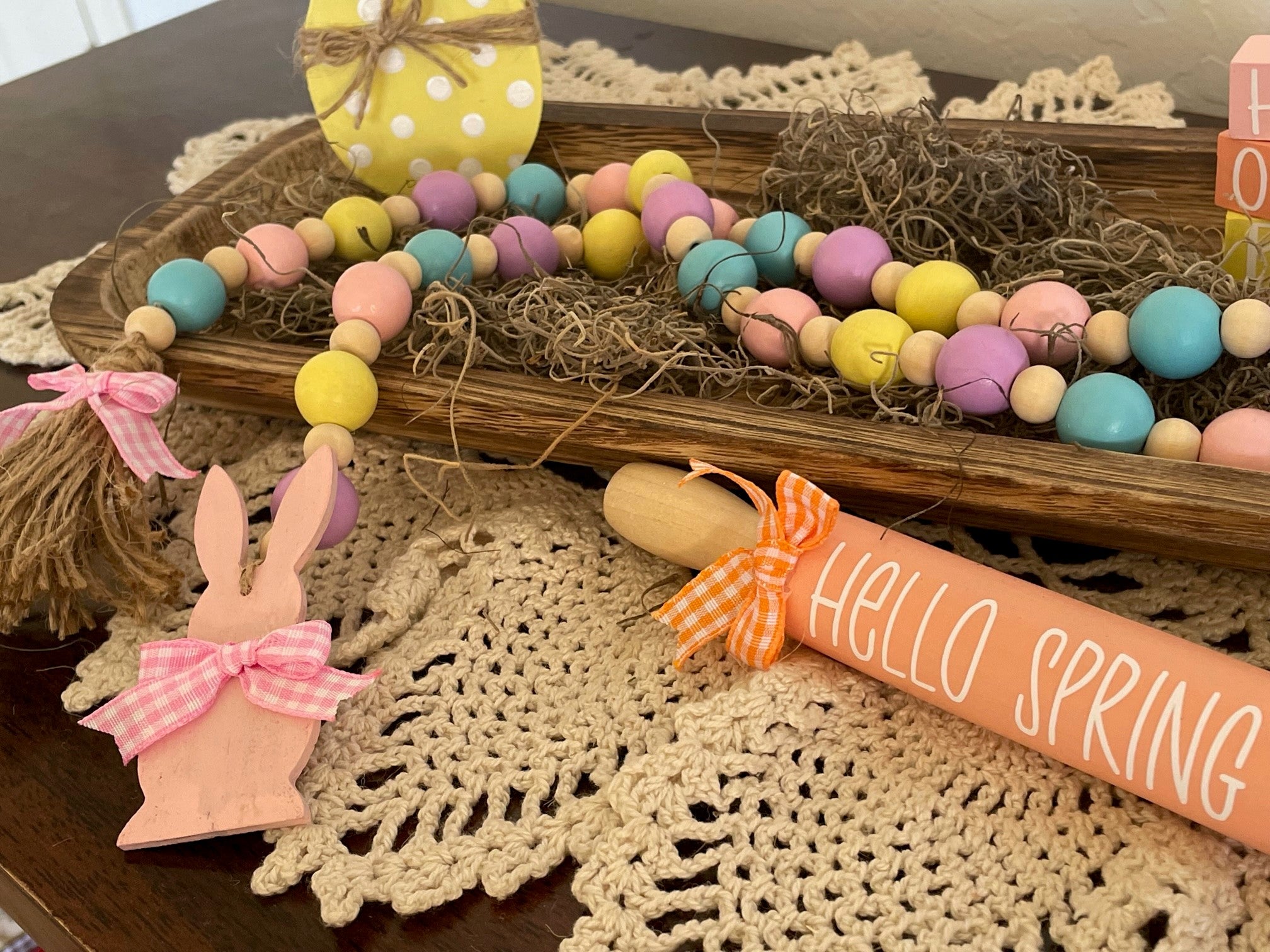 Easter Bunny Bead Garland