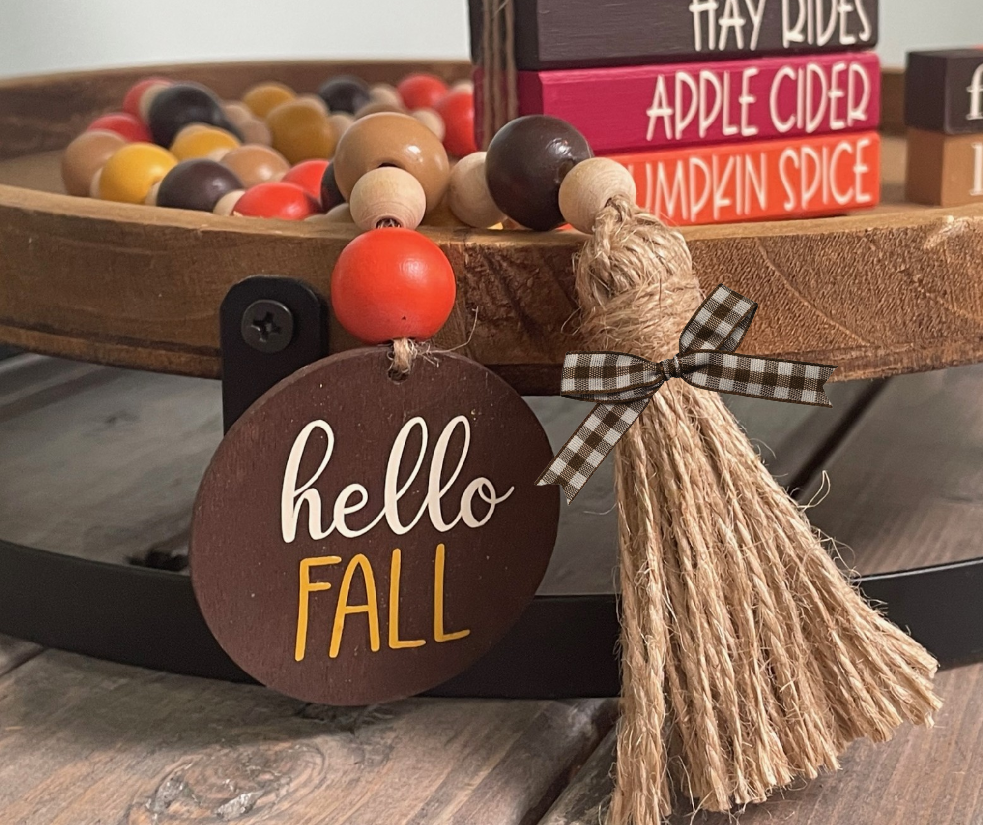"Hello Fall" Bead Garland