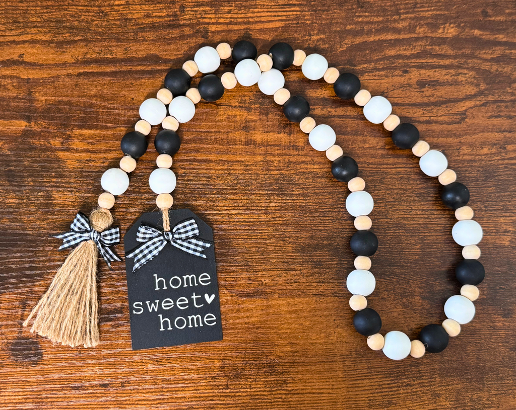 "Home Sweet Home" Bead Garland