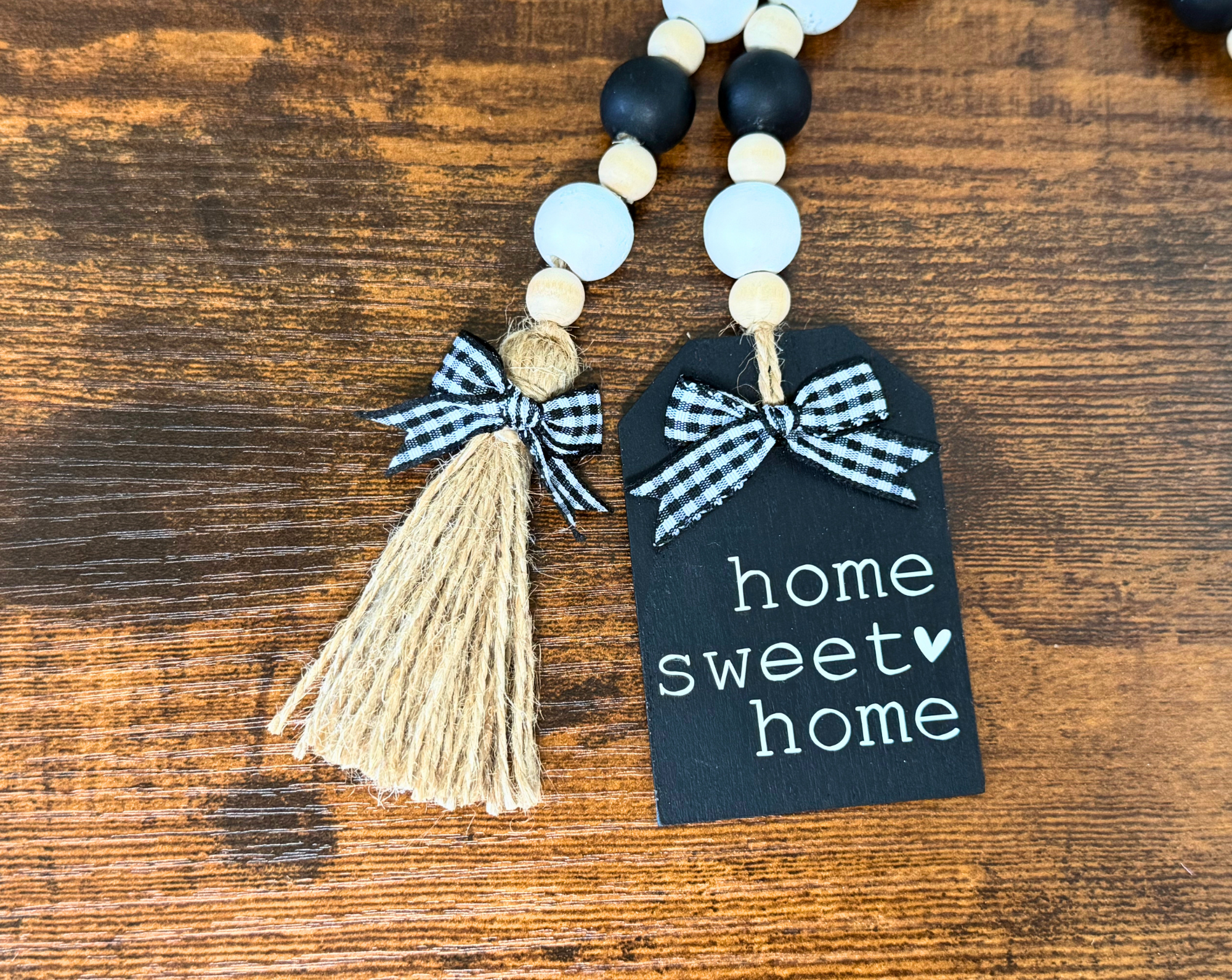 "Home Sweet Home" Bead Garland