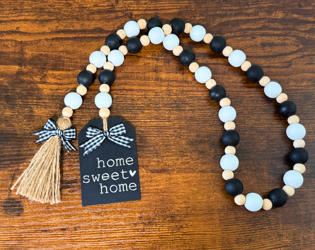 "Home Sweet Home" Bead Garland