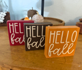 Hello Fall Shelf Sitter