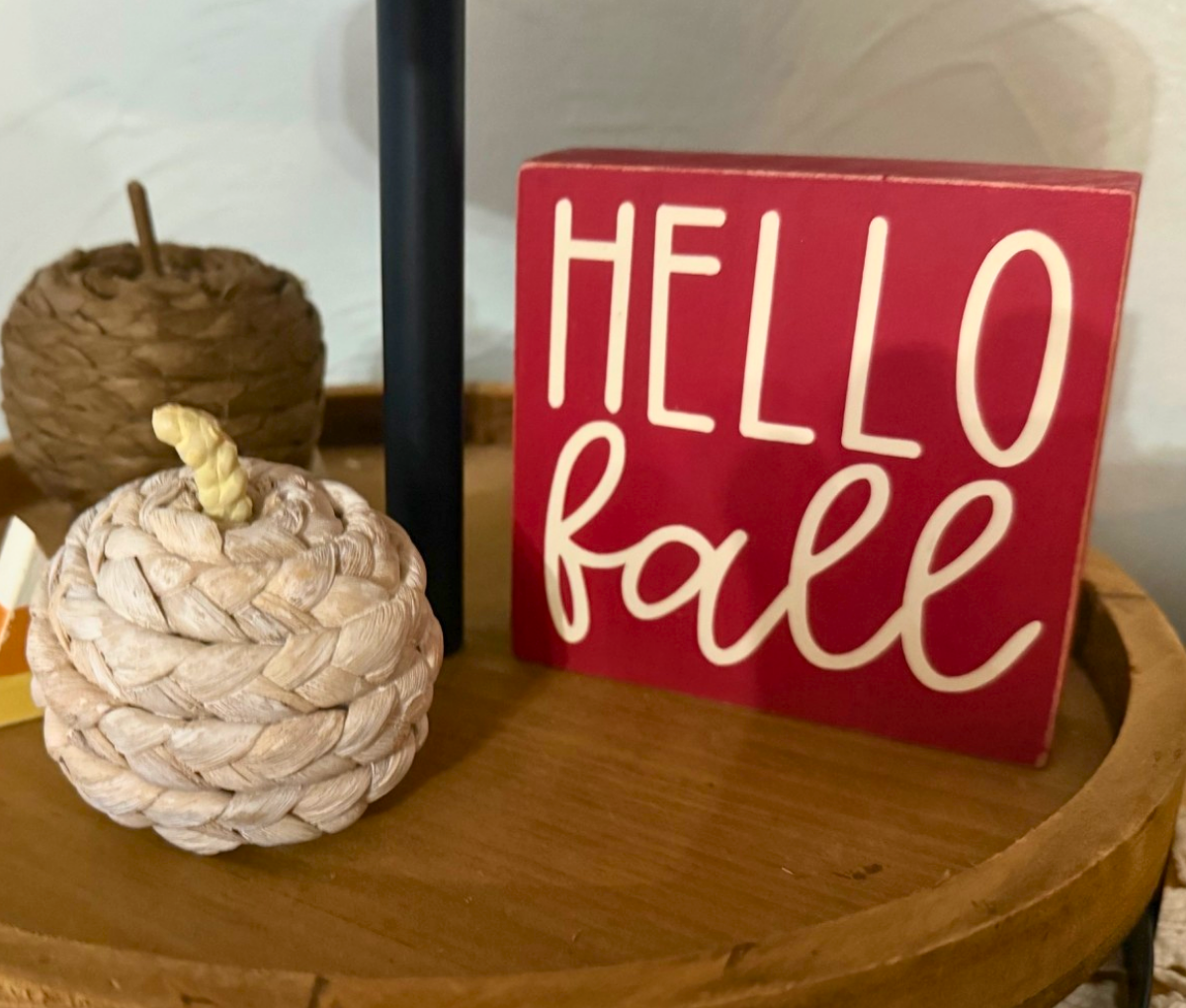 Hello Fall Shelf Sitter