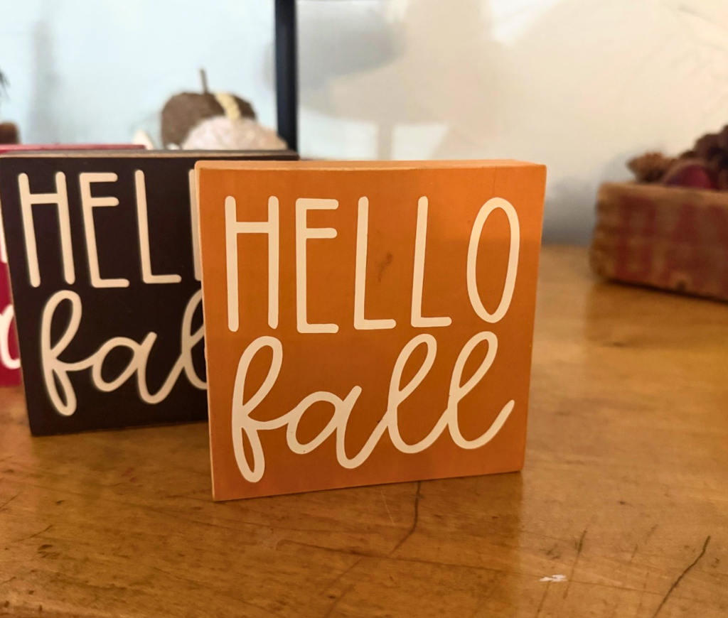 Hello Fall Shelf Sitter