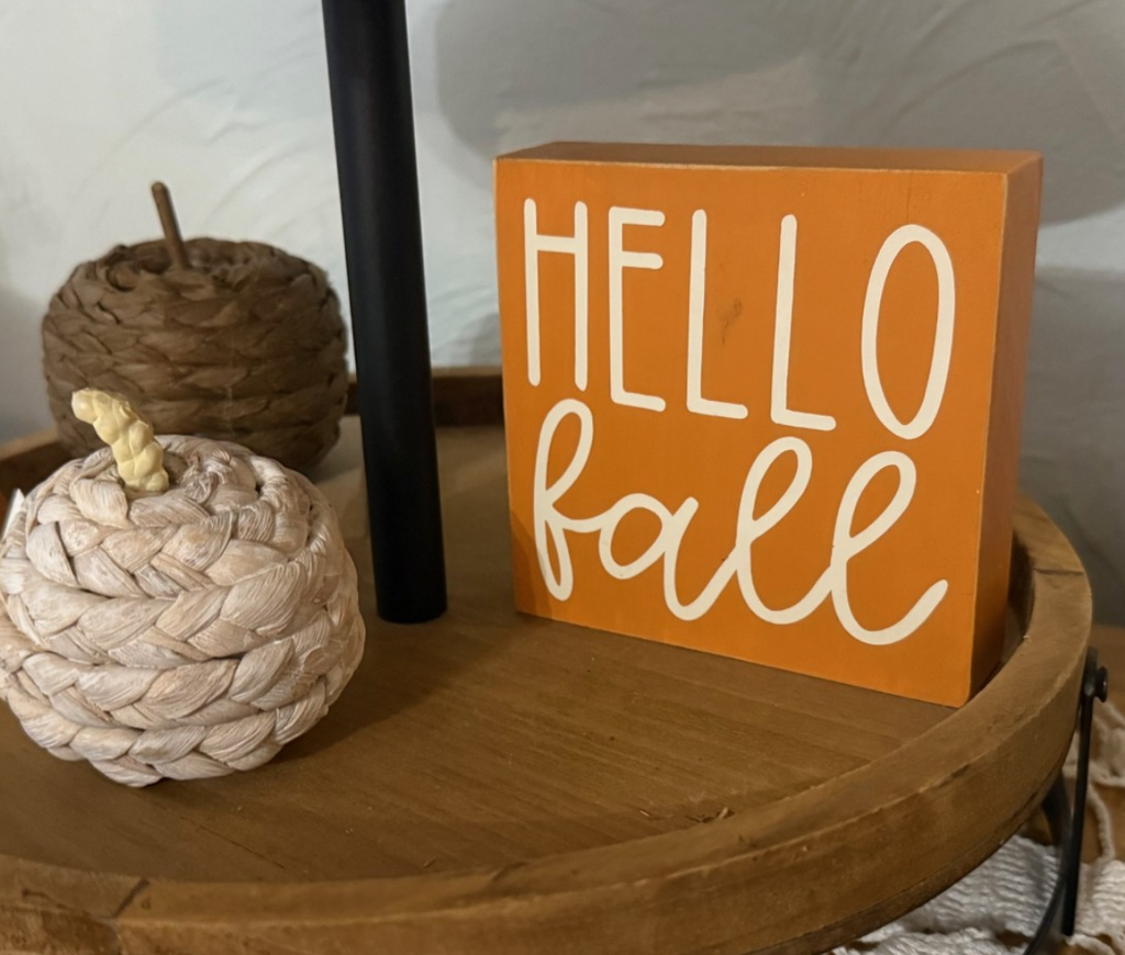 Hello Fall Shelf Sitter