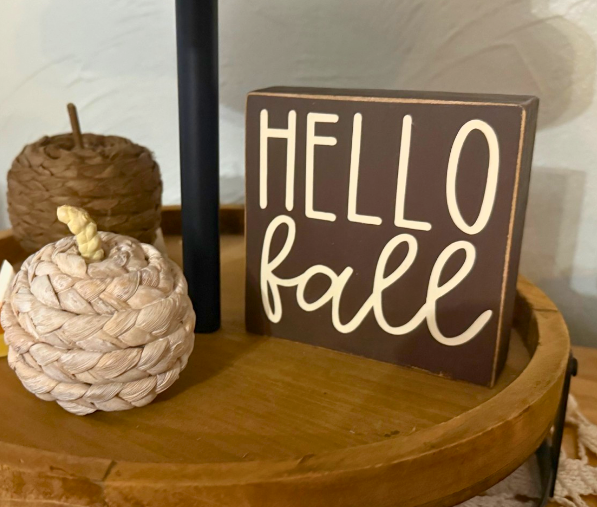 Hello Fall Shelf Sitter