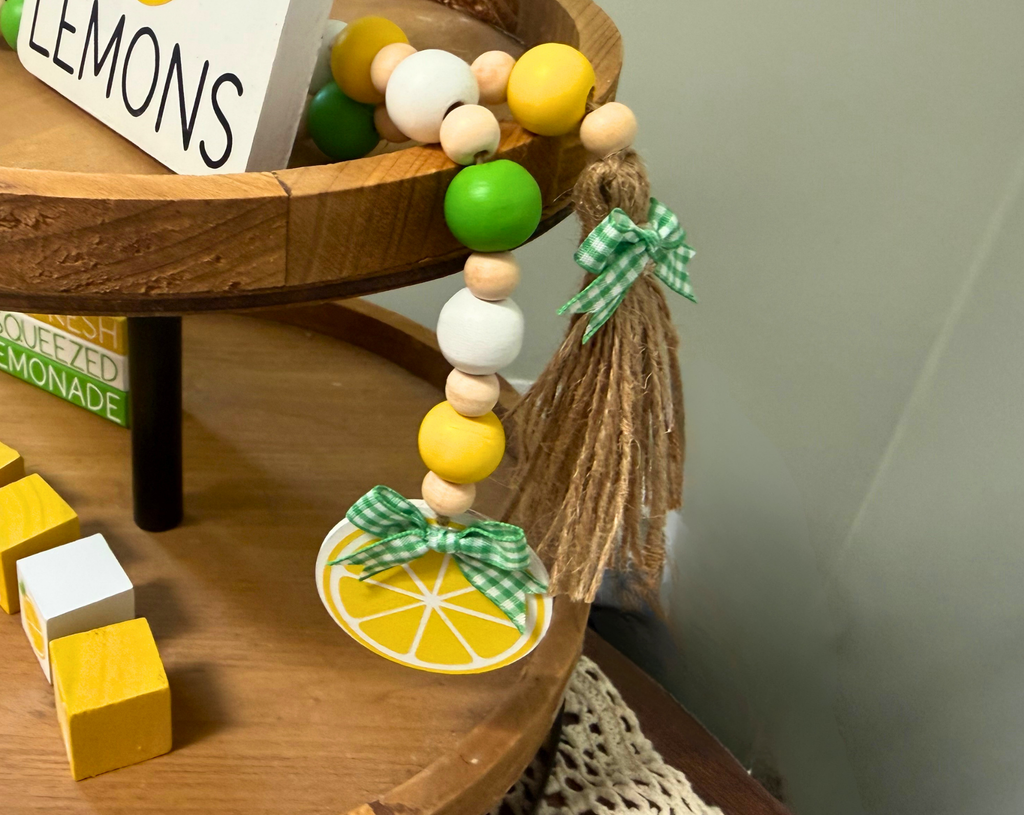 Lemon Bead Garland
