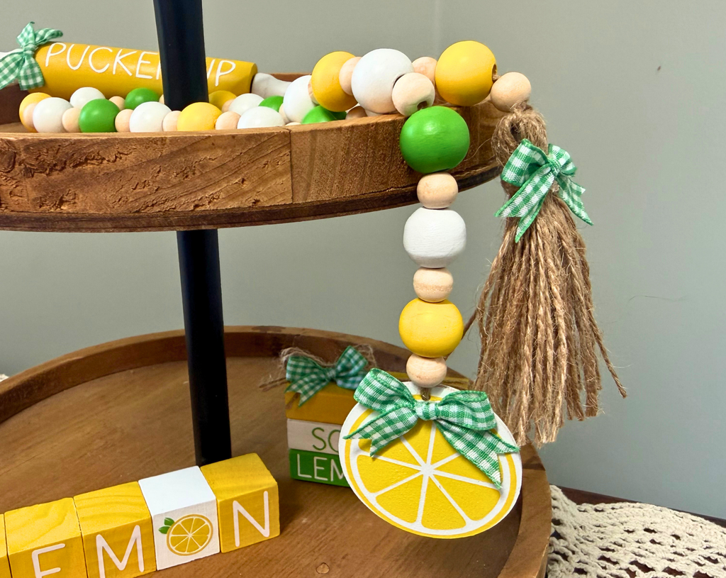 Lemon Bead Garland