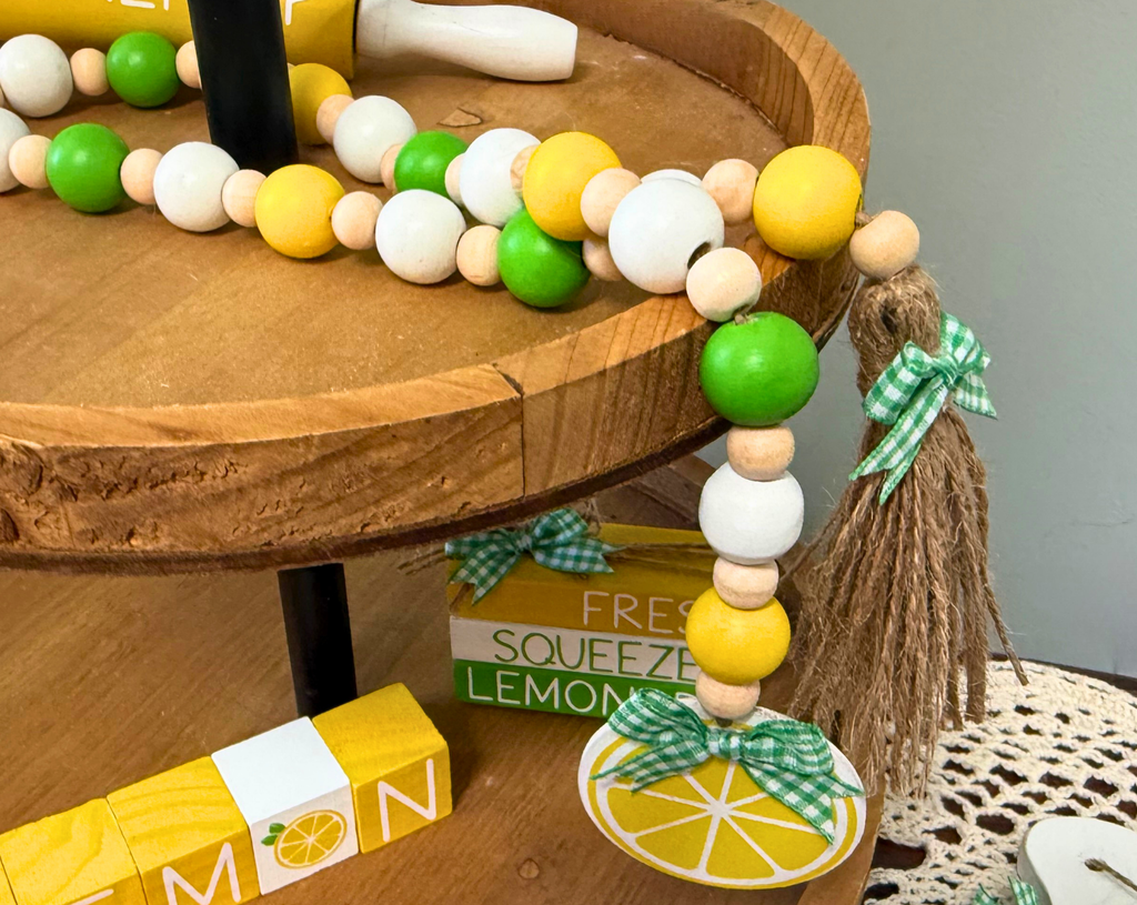 Lemon Bead Garland