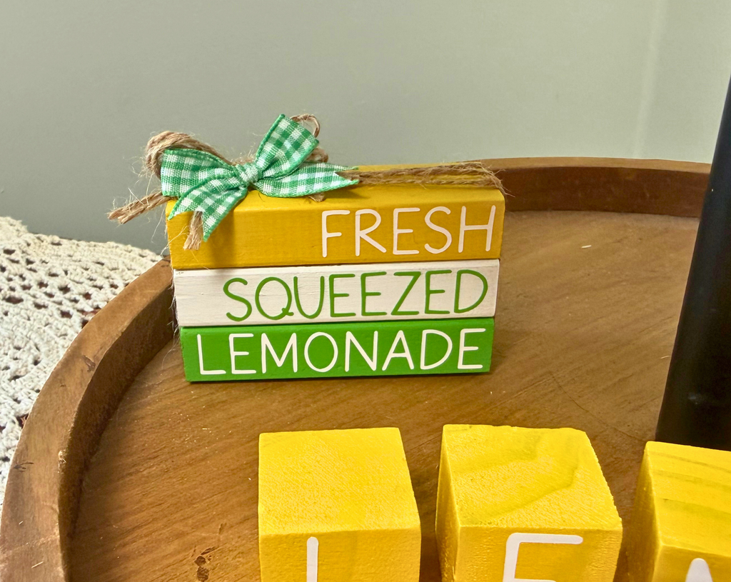 "Fresh Squeezed Lemonade" MINI Block Stack
