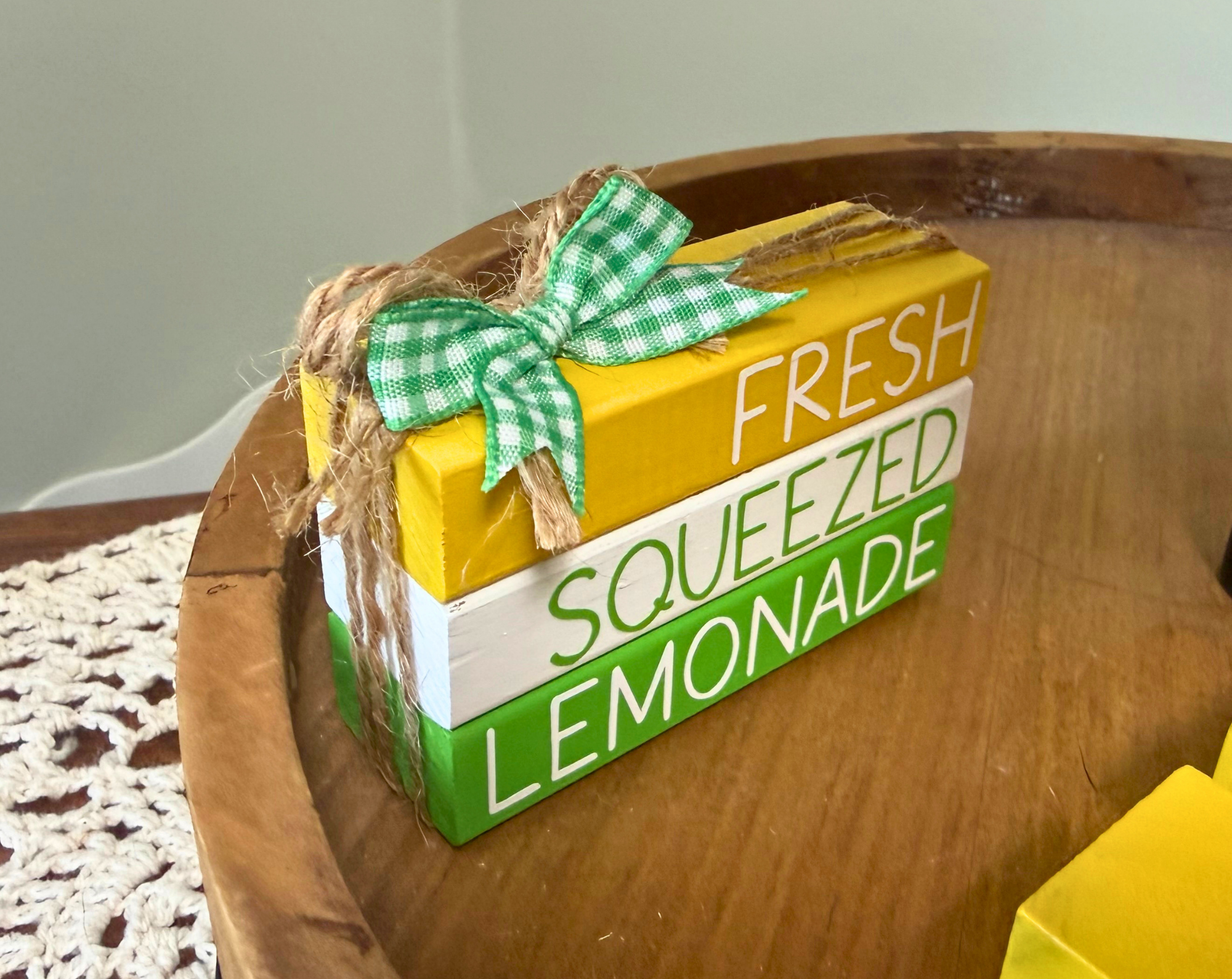 "Fresh Squeezed Lemonade" MINI Block Stack