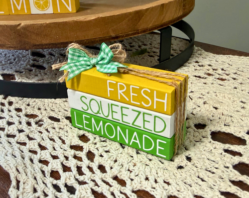 "Fresh Squeezed Lemonade" MINI Block Stack