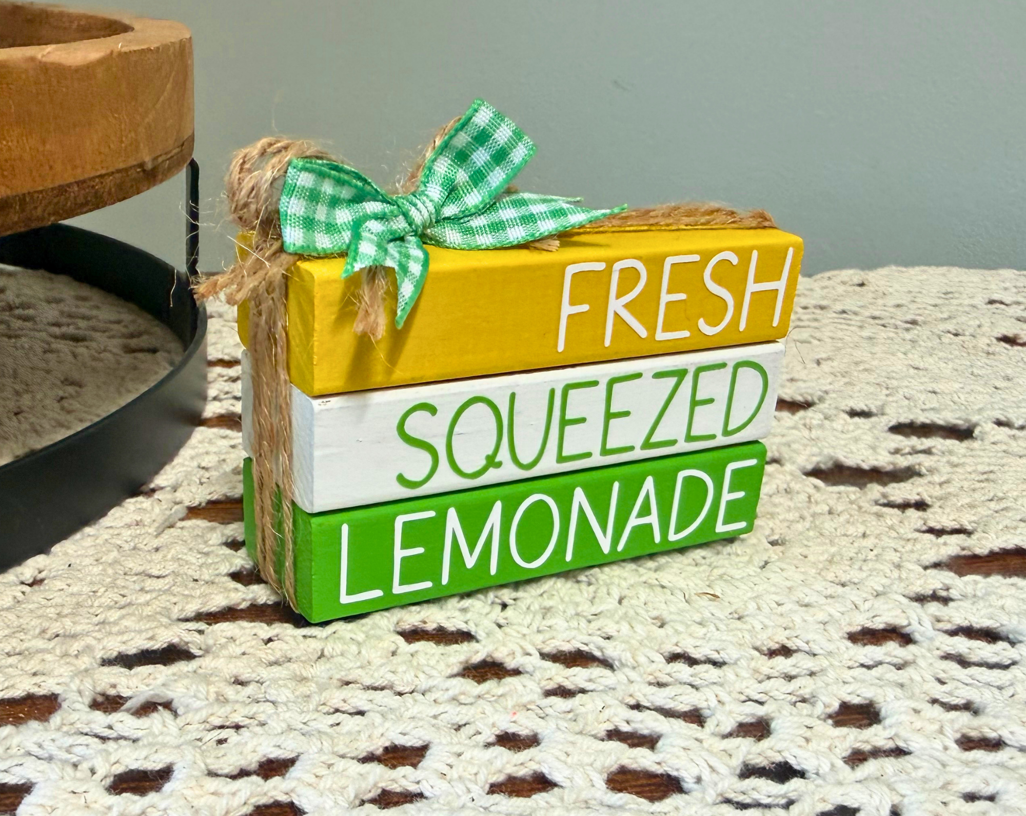 "Fresh Squeezed Lemonade" MINI Block Stack