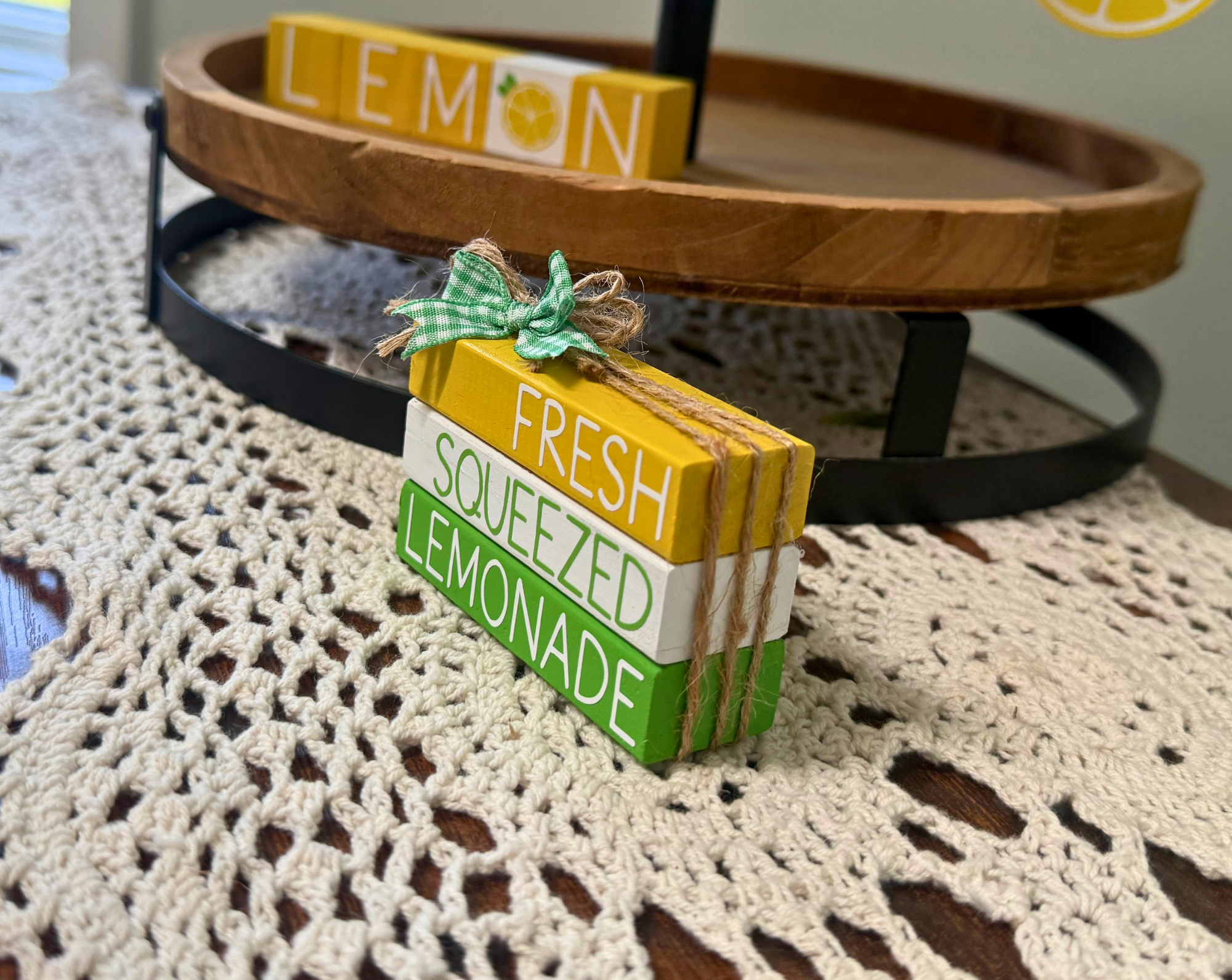 "Fresh Squeezed Lemonade" MINI Block Stack