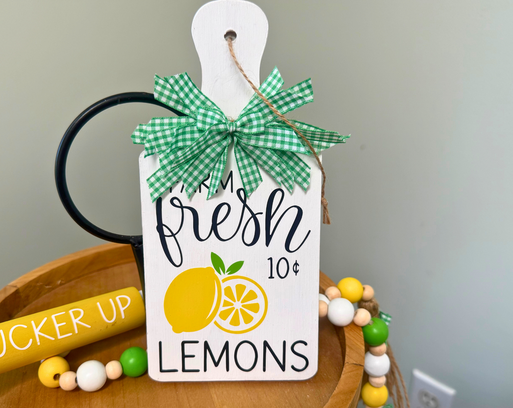 "Farm Fresh Lemons" Mini Cutting Board